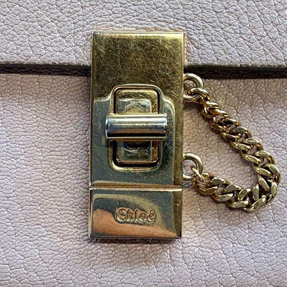 Chloe Drew Leather Long Wallet in Pink, Gold Hardware - Picture 3 of 14